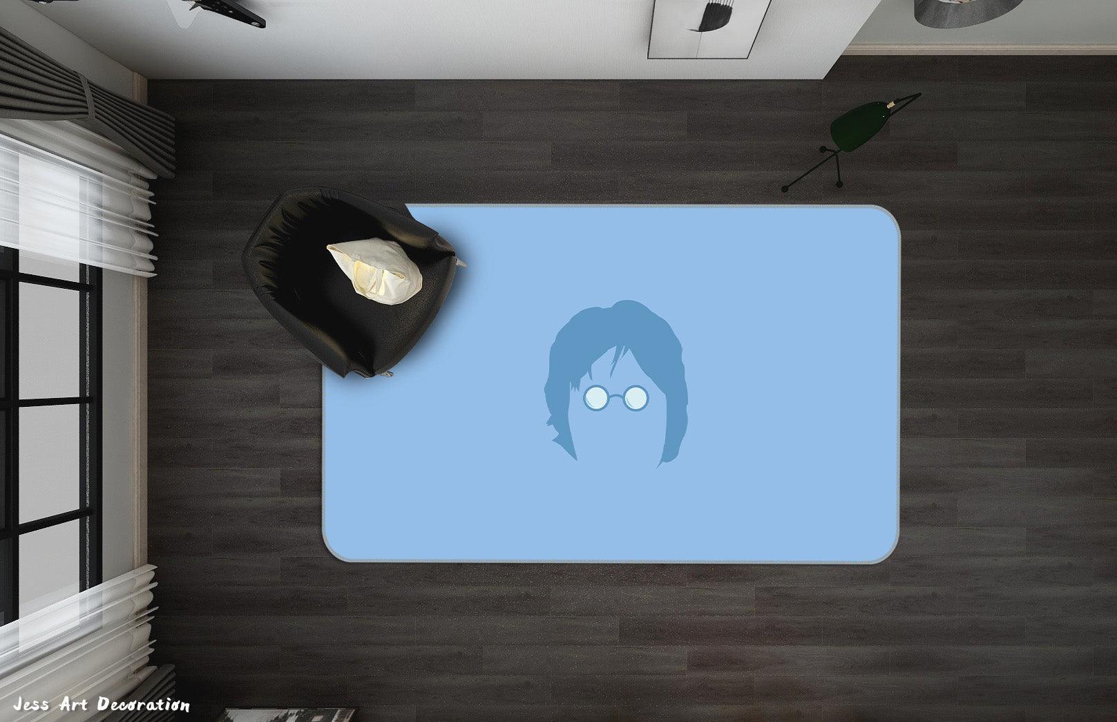 3D John Lennon Non-Slip Rug Mat 191- Jess Art Decoration