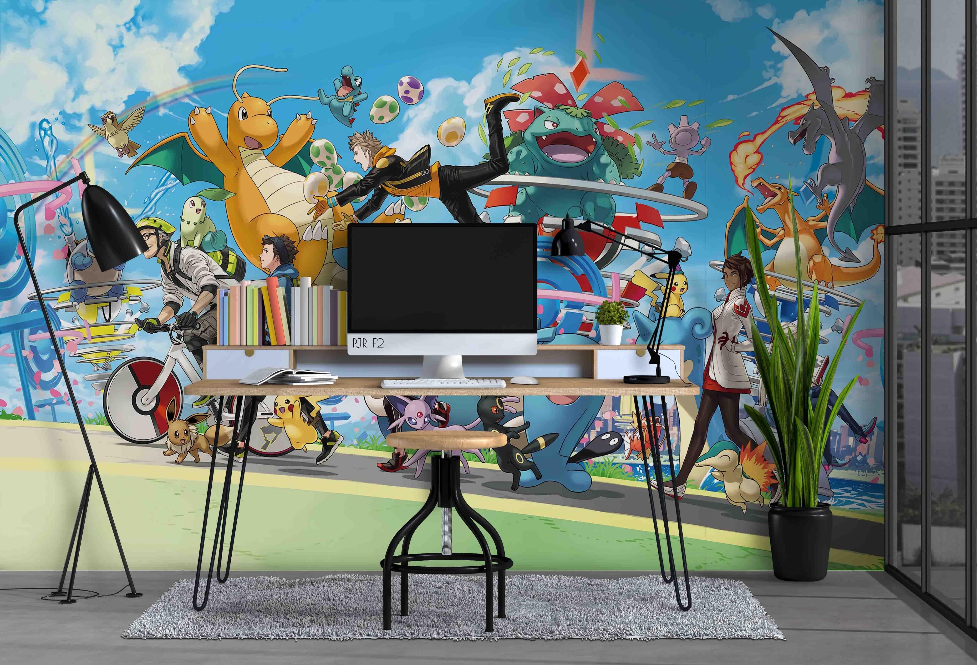 3D Animal Dragon Cartoon cartoon animal dragon mural wall mural wallpaper for playroom - view 2