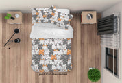 3D Cartoon Cat Quilt Cover Set Bedding Set Duvet Cover Pillowcases LXL 48- Jess Art Decoration
