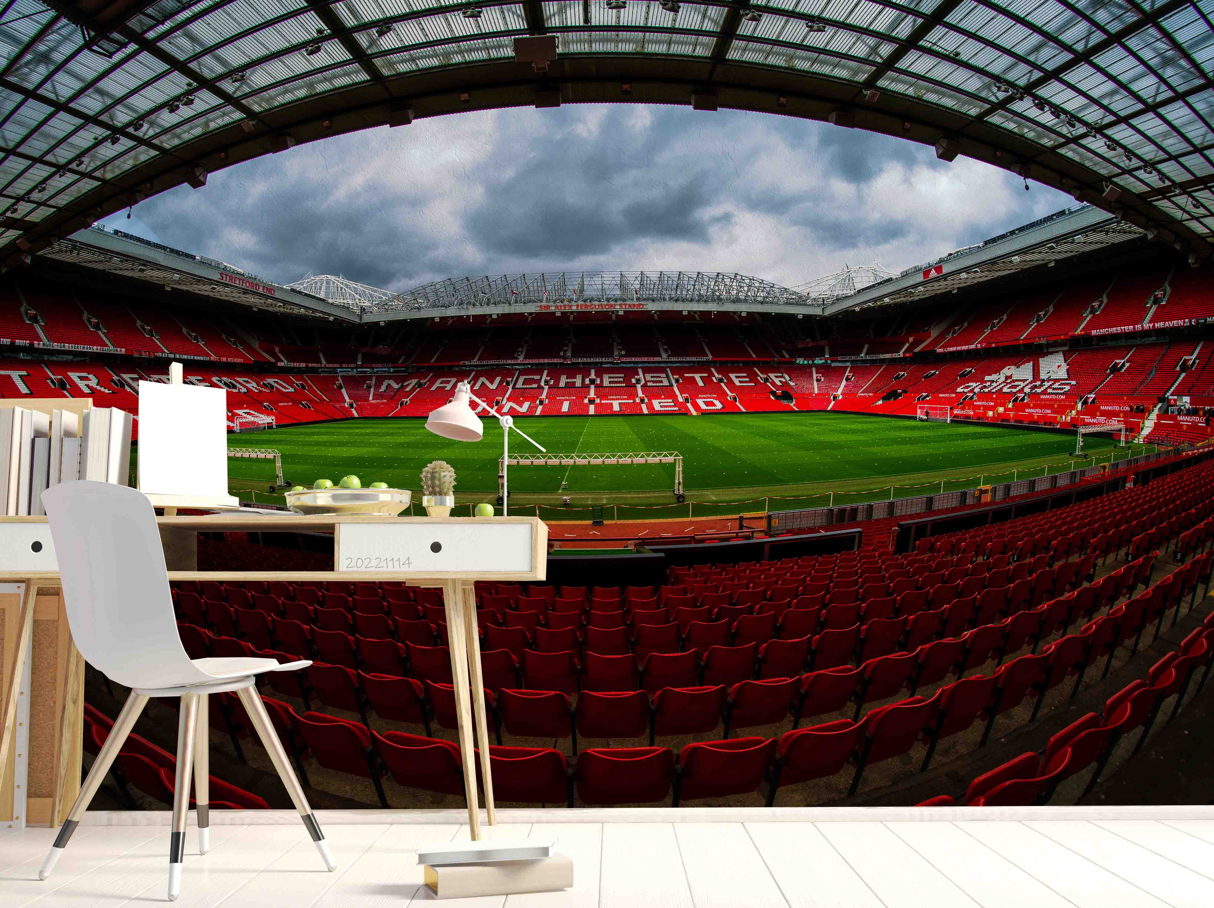 3D UK Old Trafford Football Stadium Wall Mural Wallpaper GD 167- Jess Art Decoration