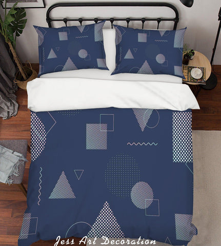 3D Geometry Pattern Quilt Cover Set Bedding Set Pillowcases  67- Jess Art Decoration