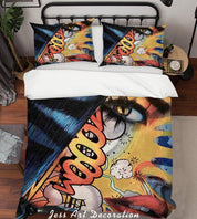 3D Abstract Colorful Figure Child Quilt Cover Set Bedding Set Duvet Cover Pillowcases LXL- Jess Art Decoration