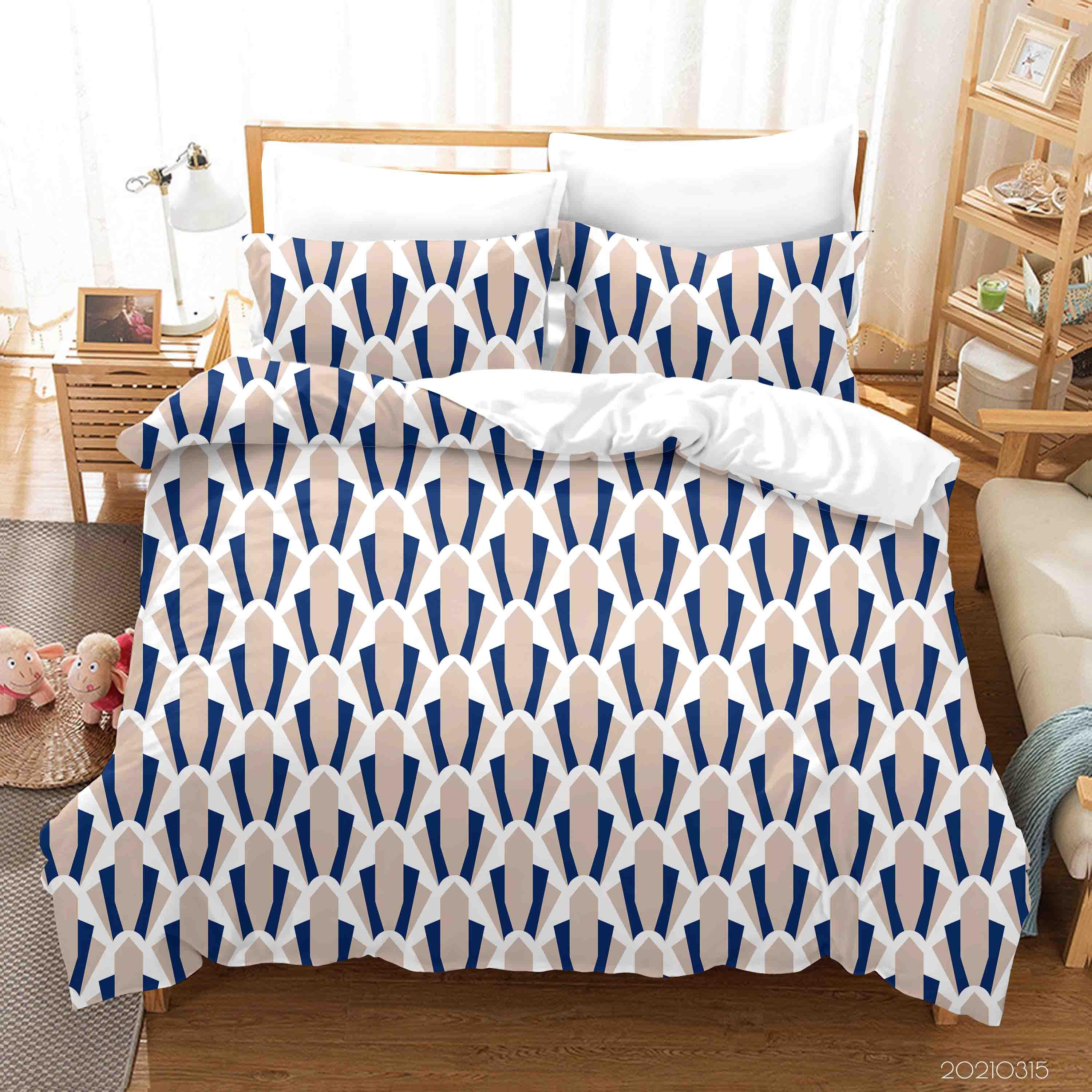 3D Abstract Geometric Art Decoration Quilt Cover Set Bedding Set Duvet Cover Pillowcases 231- Jess Art Decoration