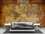 3D Vintage World Map Wall Mural Wallpaper WJ 2108- Jess Art Decoration