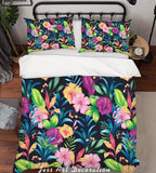 3D Color Flowers Quilt Cover Set Bedding Set Pillowcases  42- Jess Art Decoration
