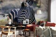 3D beautiful african zebra outdoor wall mural wallpaper 2- Jess Art Decoration