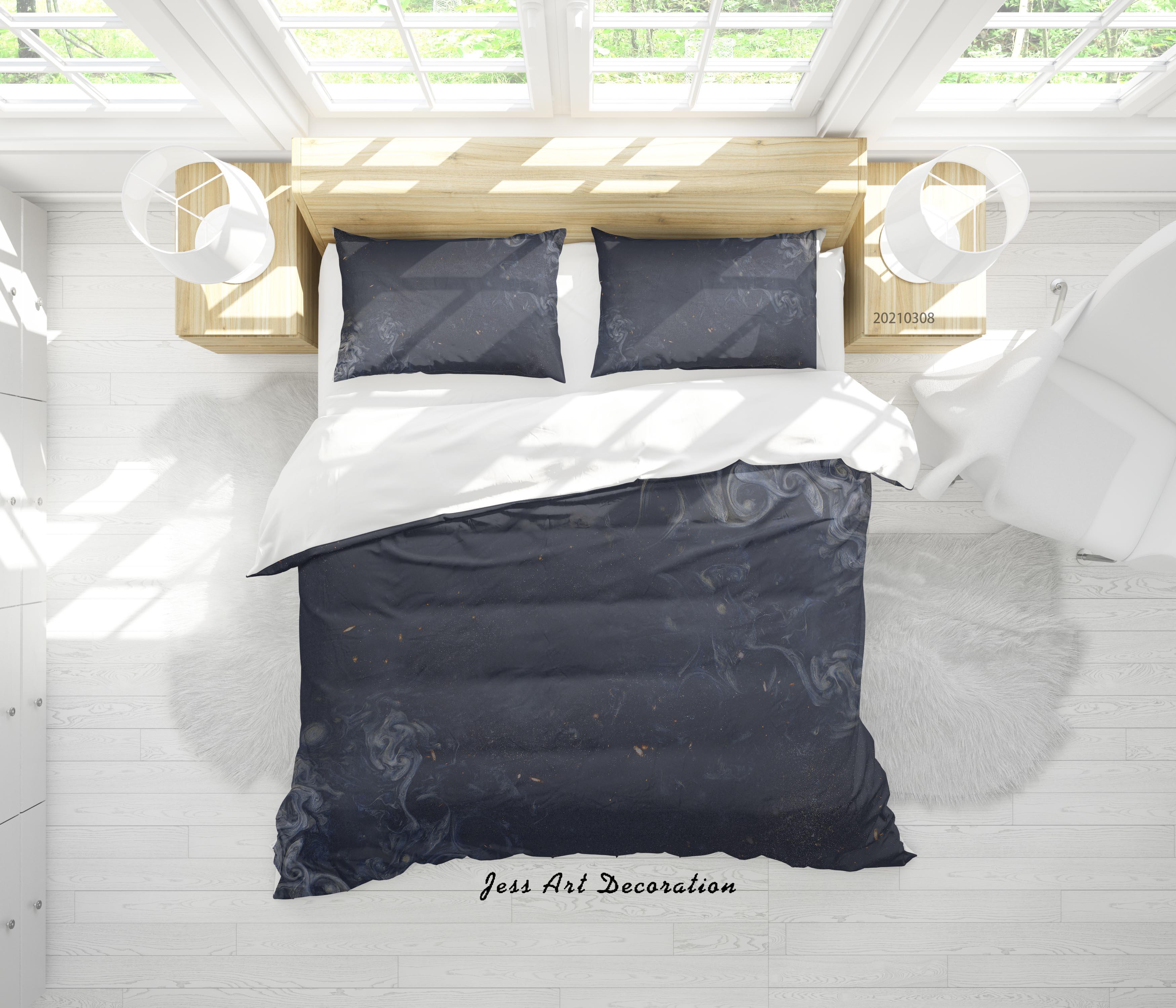 3D Abstract Marble Texture Quilt Cover Set Bedding Set Duvet Cover Pillowcases 257- Jess Art Decoration