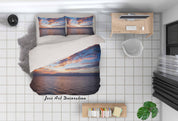 3D Sunset Sky Cloud Sea Quilt Cover Set Bedding Set Duvet Cover Pillowcases 172- Jess Art Decoration