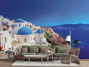 3D Scene Of Aegean Sea Wall Mural Wallpaper WJ 1318- Jess Art Decoration