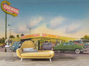 3D Petrol Station Wall Mural Wallpaper SF15- Jess Art Decoration