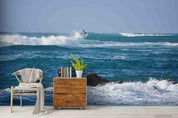 3D Sea Wave Landscape Wall Mural Wallpaper LQH 152- Jess Art Decoration