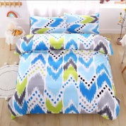3D Abstract Blue Geometry Quilt Cover Set Bedding Set Duvet Cover Pillowcases 520- Jess Art Decoration