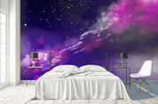 3D Purple Starry Nebula Wall Mural Wallpaper 03- Jess Art Decoration