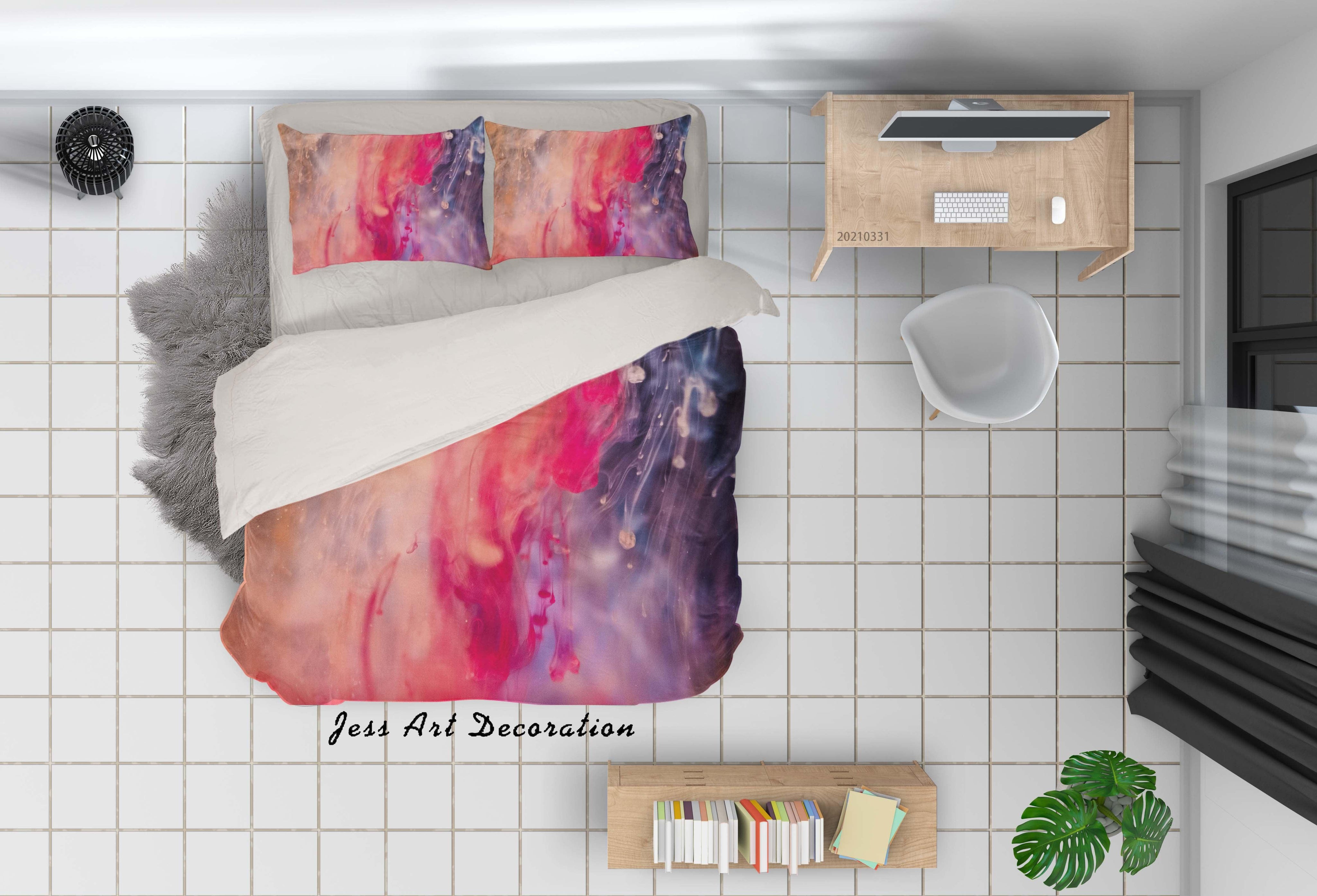 3D Abstract Color Graffiti Quilt Cover Set Bedding Set Duvet Cover Pillowcases 240- Jess Art Decoration