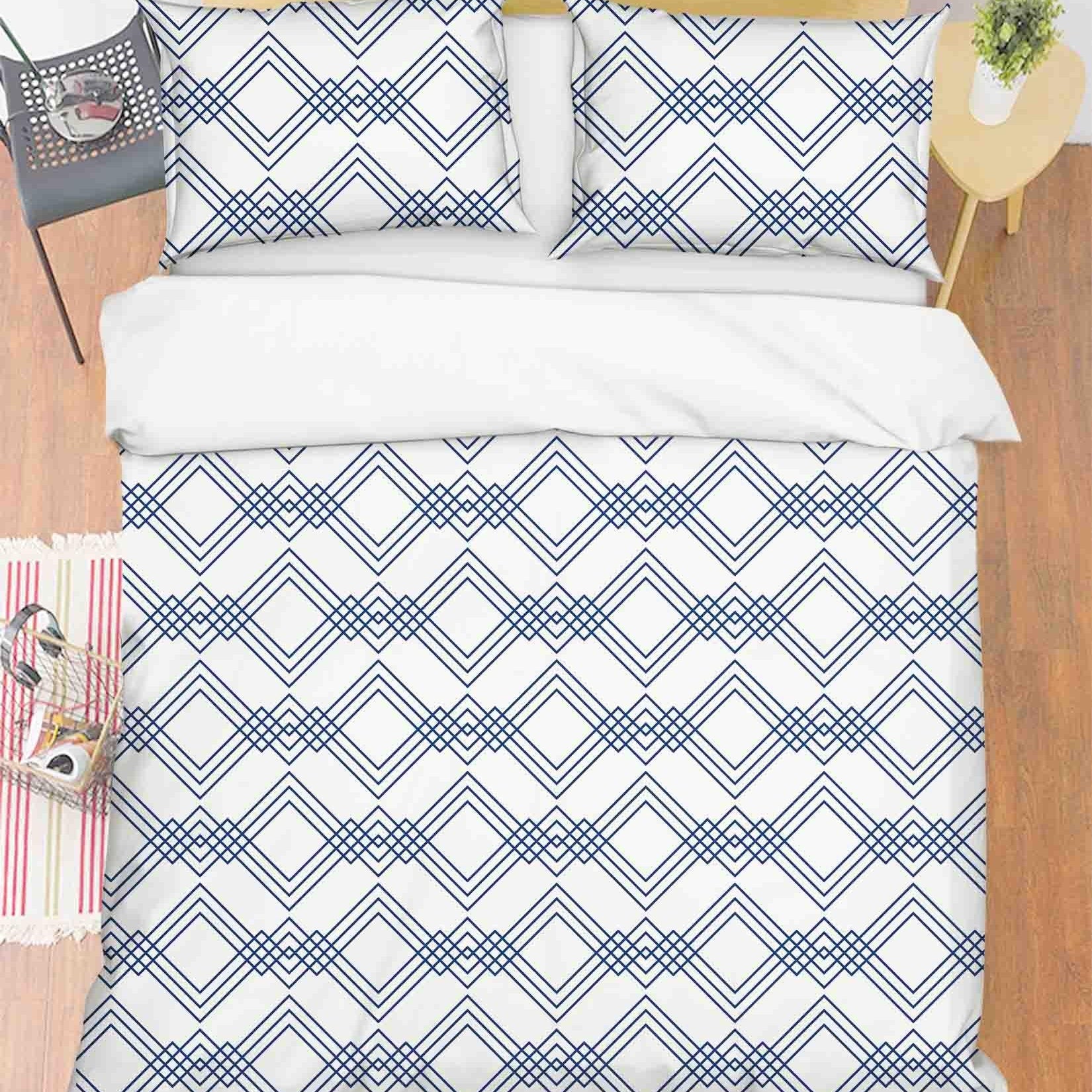 3D Abstract Geometric Art Decoration Quilt Cover Set Bedding Set Duvet Cover Pillowcases 230- Jess Art Decoration