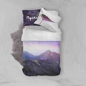 3D Purple Sky Mountain Quilt Cover Set Bedding Set Pillowcases 152- Jess Art Decoration