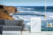 3D Beach Rock Landscape Wall Mural Wallpaper LQH 201- Jess Art Decoration