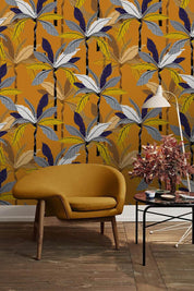 3D Yellow Coconut Tree Wall Mural Wallpaper 5- Jess Art Decoration