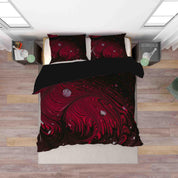 3D Abstract Red Marble Texture Quilt Cover Set Bedding Set Duvet Cover Pillowcases 59- Jess Art Decoration