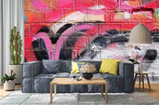 3D Street Color Graffiti Wall Mural Wallpaper LQH 6- Jess Art Decoration