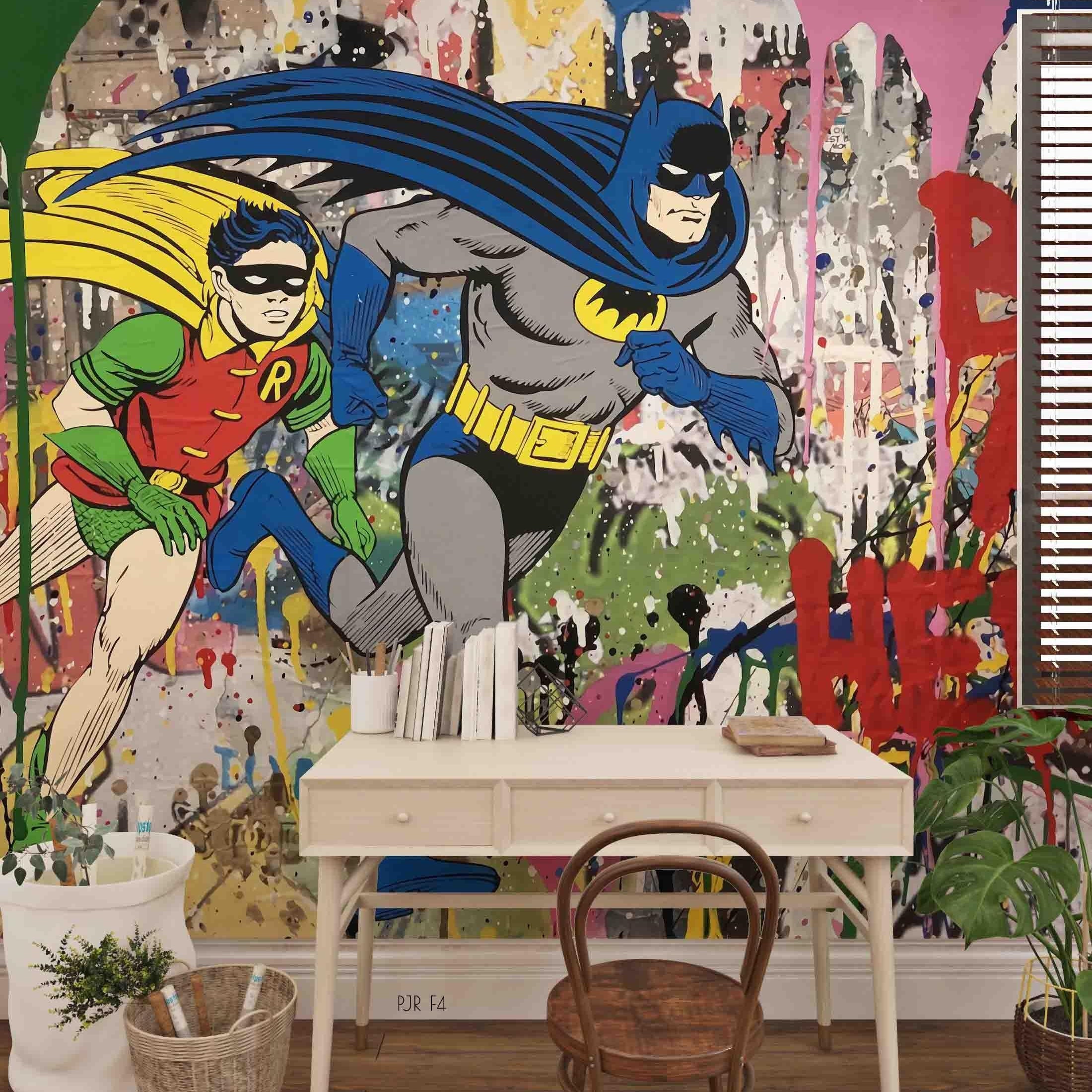 3D American Cartoon Hero American cartoon hero mural wall mural wallpaper for kids room - view 2