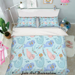 3D Cartoon Sea Lion Quilt Cover Set Bedding Set Pillowcases 16- Jess Art Decoration