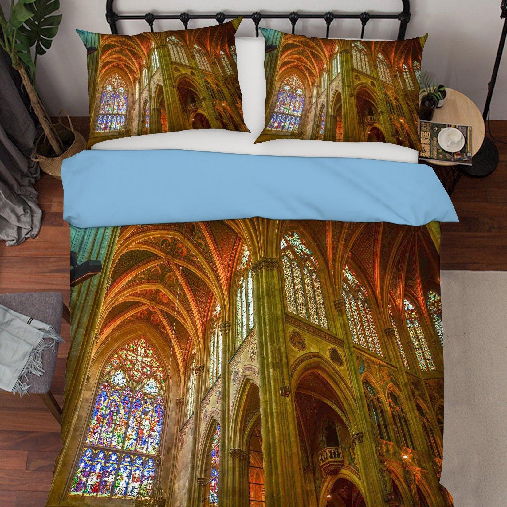 3D  Church Quilt Cover Set Bedding Set Pillowcases  82- Jess Art Decoration
