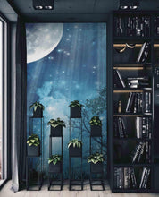 3D dream blue night sky moon wall mural wallpaper 19- Jess Art Decoration