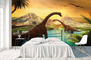 3D Ancient times Dinosaurs Wall Mural Wallpaper 51- Jess Art Decoration