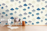 3D Rain Clouds Wall Mural Wallpaper 03- Jess Art Decoration