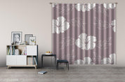 3D Hand Drawn Floral Pink Curtains and Drapes LLL 673- Jess Art Decoration