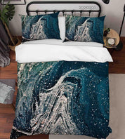 3D Abstract Marble Texture Quilt Cover Set Bedding Set Duvet Cover Pillowcases 12- Jess Art Decoration