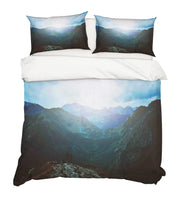 3D Mountain Sunset Quilt Cover Set Bedding Set Pillowcases 13- Jess Art Decoration