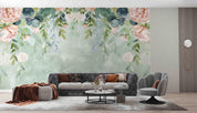 3D Northern Europe Hand-painted Floral Fresh Wall Mural WallpaperSWW5106- Jess Art Decoration