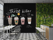 3D Bubble Tea Summer Drinks Wall Mural Wallpaper GD 1643- Jess Art Decoration