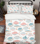 3D Color Fish Pattern Quilt Cover Set Bedding Set Pillowcases  35- Jess Art Decoration