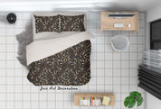 3D Hand Drawn Leaf Pattern Quilt Cover Set Bedding Set Duvet Cover Pillowcases 273- Jess Art Decoration