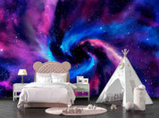 3D Abstract Univers Galaxy Aurora Starry Color Wall Mural Wallpaper SWW754- Jess Art Decoration