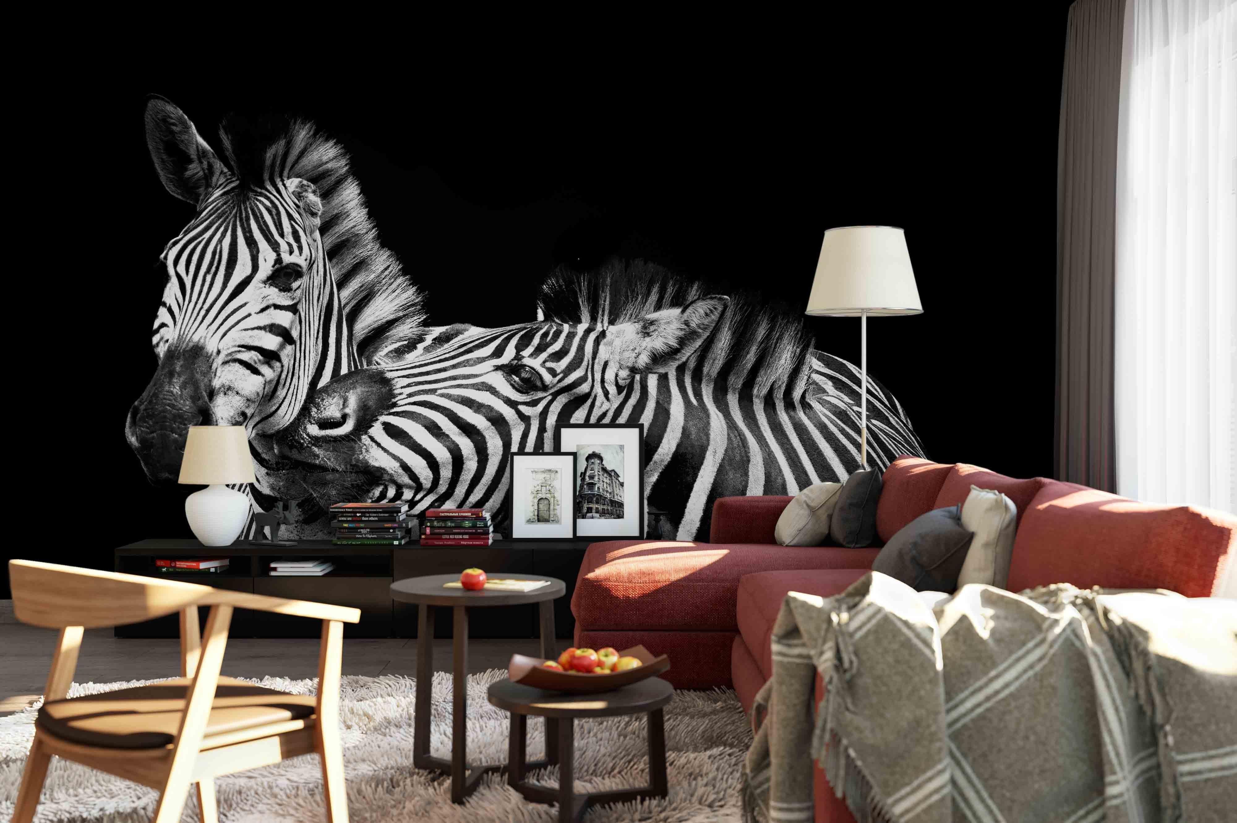 3D Zebra Wall Mural Wallpaper 63- Jess Art Decoration