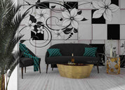 3D Geometric Floral Pattern Wall Mural Wallpaper LQH 75- Jess Art Decoration