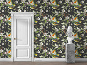 3D Hand Drawn White Floral Leaves Wall Mural Wallpaper LQH 11- Jess Art Decoration