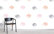 3D Colorful Hedgehog Pattern  Wall Mural Wallpaper 95- Jess Art Decoration