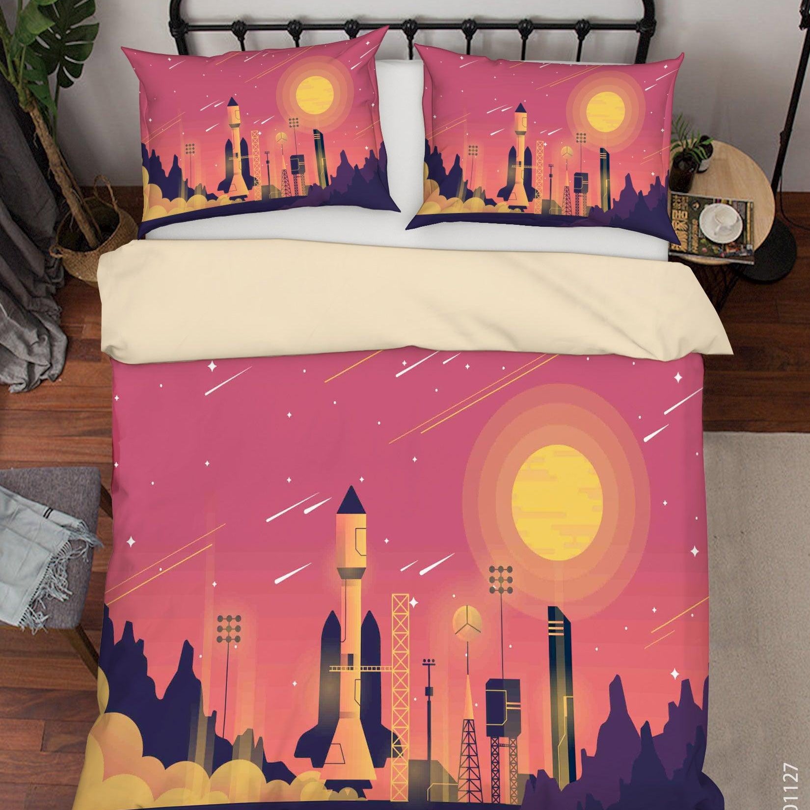 3D Abstract Dark Space Astronaut Quilt Cover Set Bedding Set Duvet Cover Pillowcases LXL- Jess Art Decoration