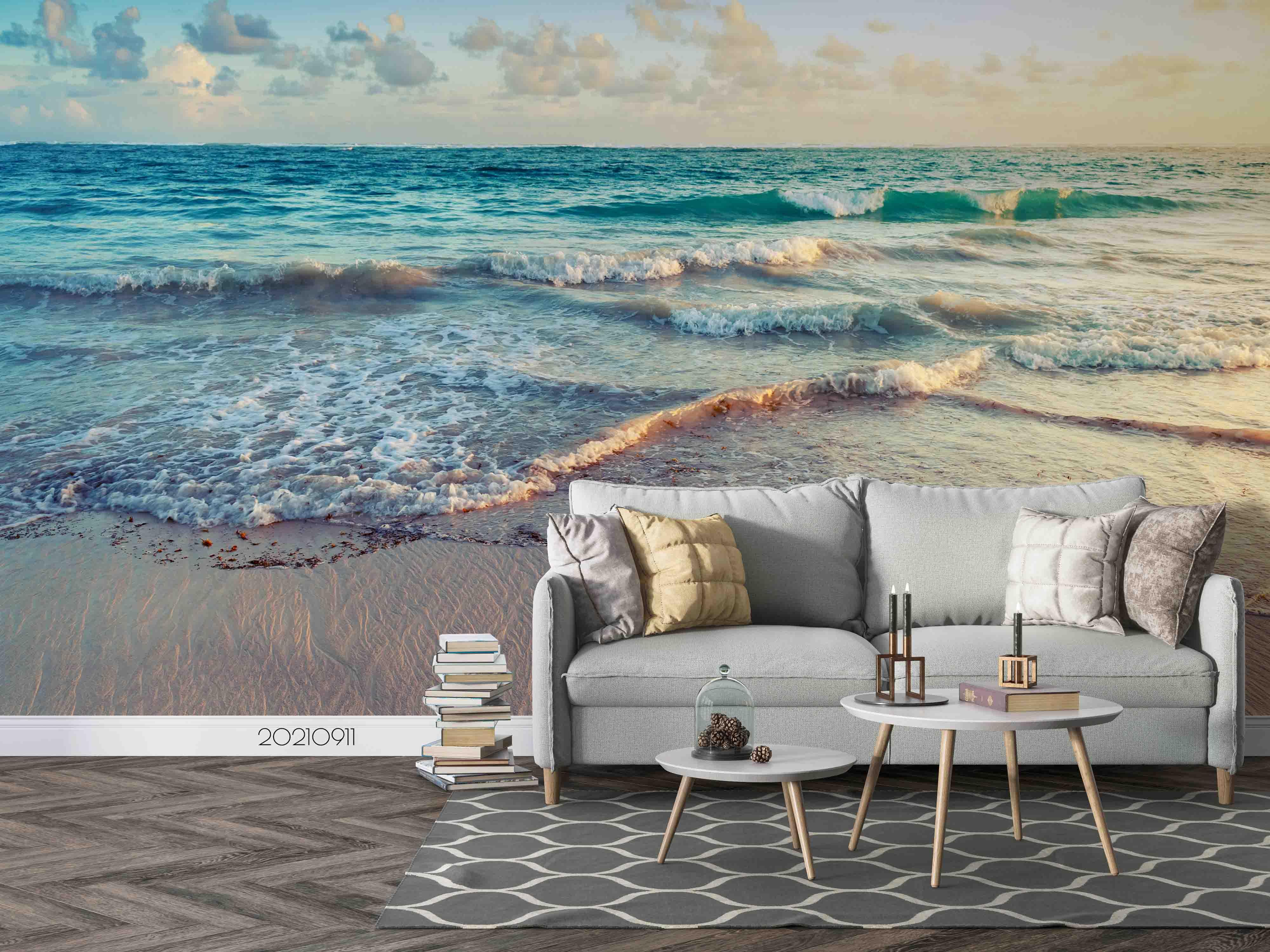 3D Sky Sea Beach Landscape Wall Mural Wallpaper LQH 770- Jess Art Decoration