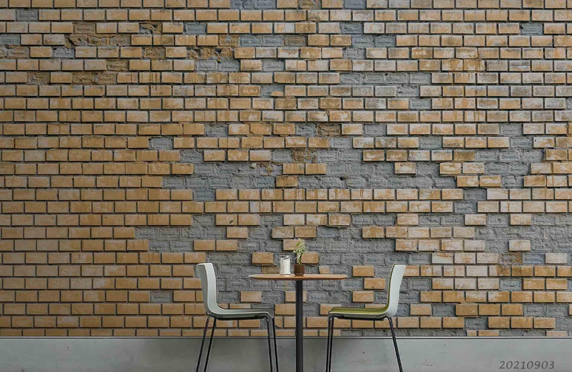 3D Brick Wall Texture Wall Mural Wallpaper LQH 243- Jess Art Decoration