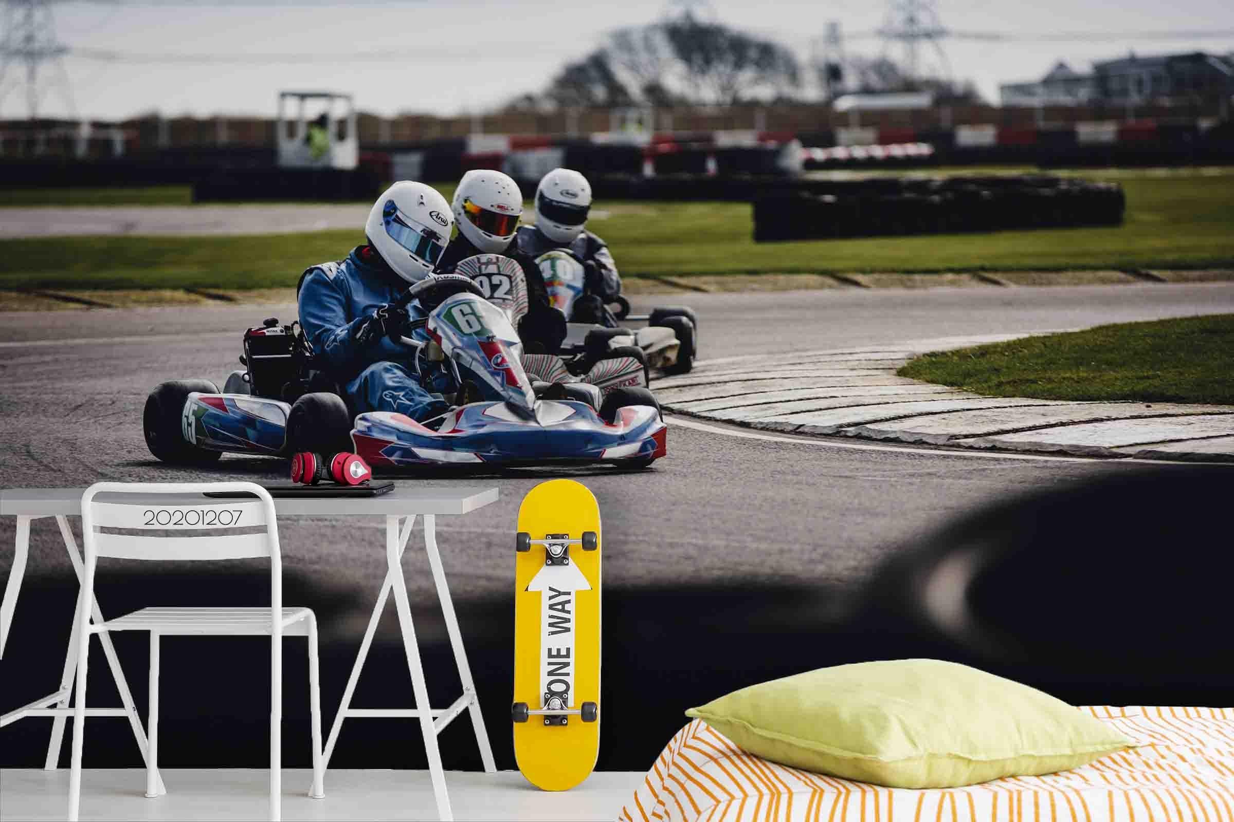 3D Racing Car Track Vehicle Driver Background Wall Mural Wallpaper LXL- Jess Art Decoration