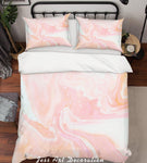 3D Pink Marble Quilt Cover Set Bedding Set Pillowcases 228- Jess Art Decoration
