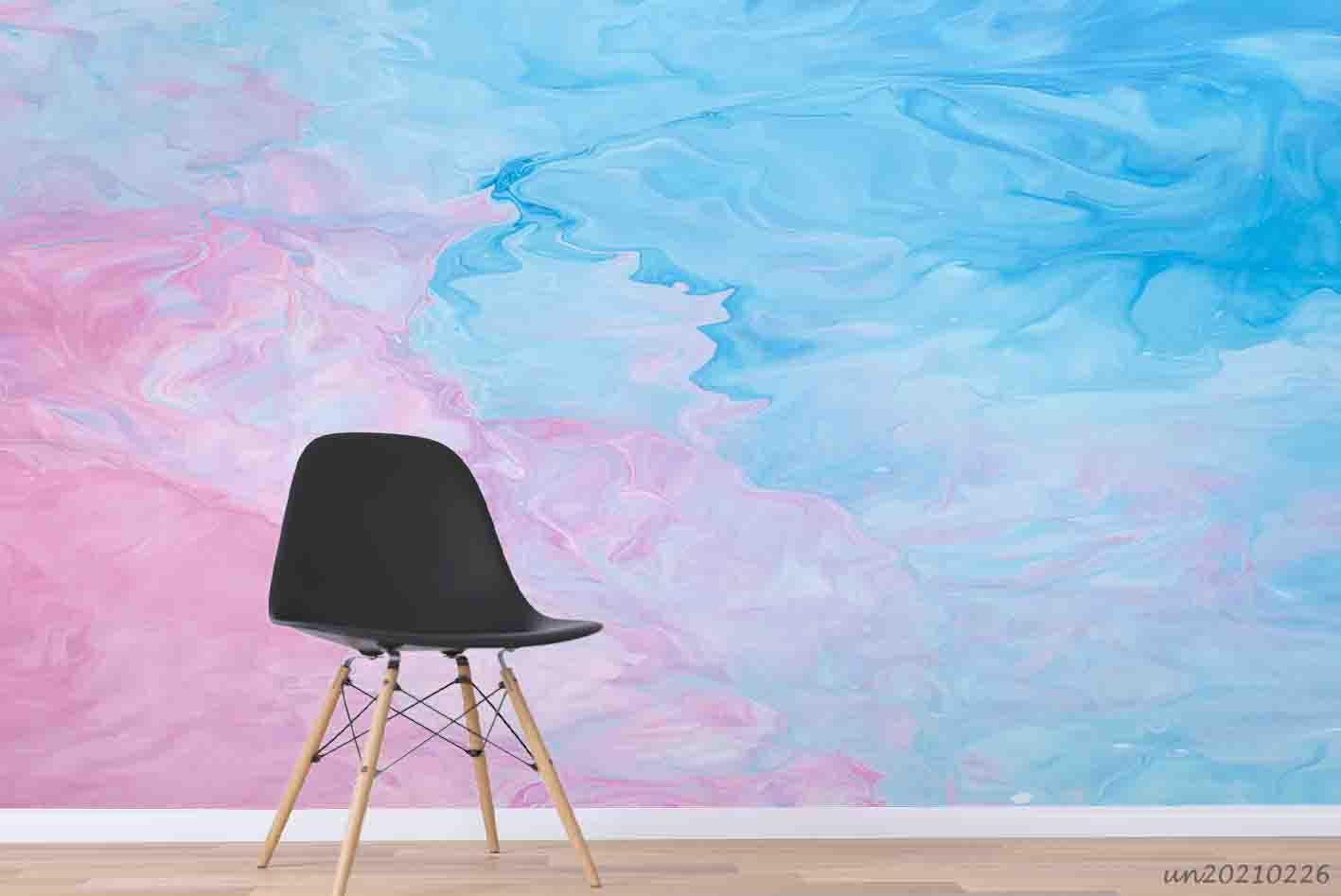 3D Abstract Blue Pink Marble Wall Mural Wallpaper LQH 93- Jess Art Decoration