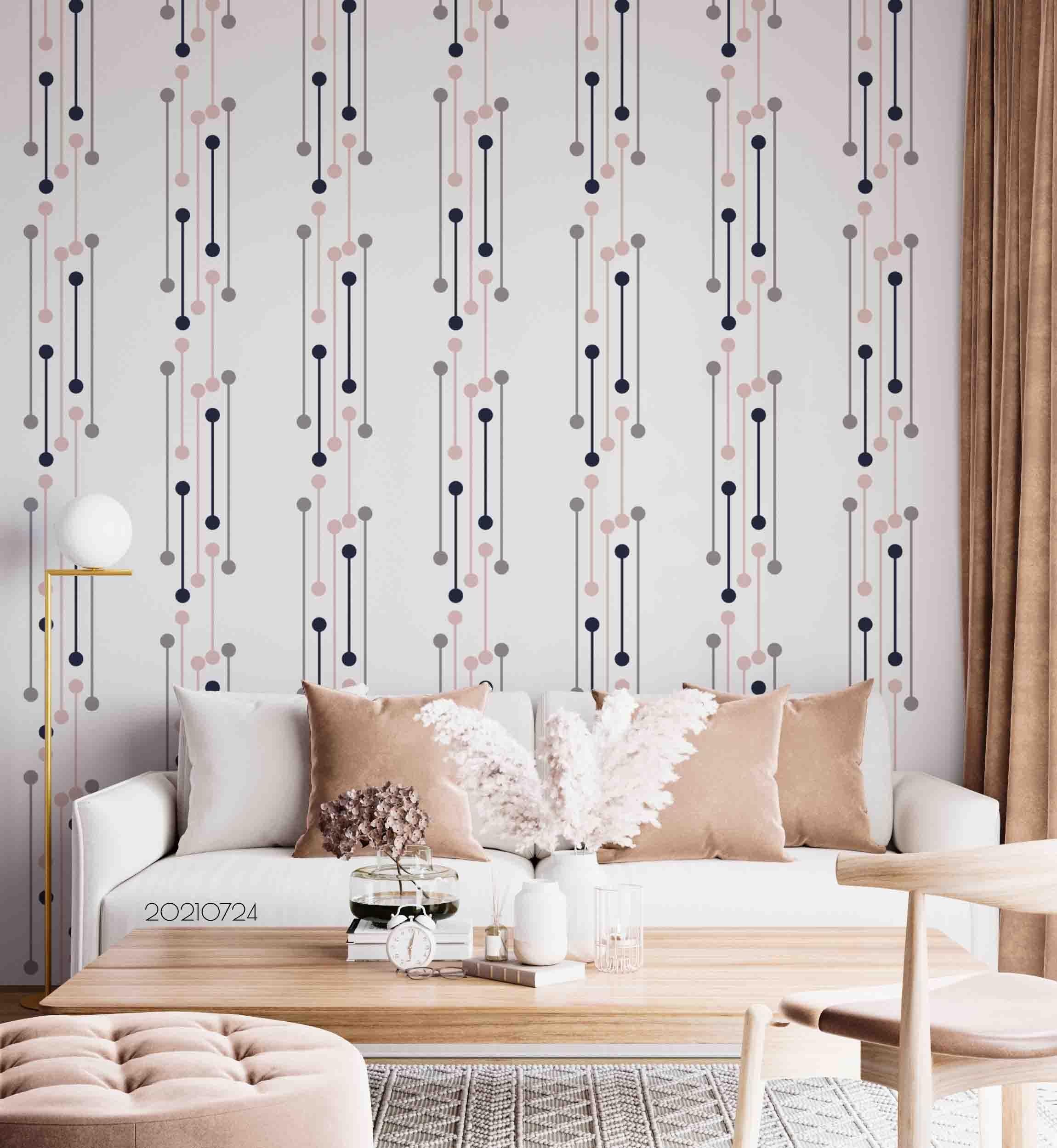 3D Abstract Geometry Pattern Seamless Wall Mural Wallpaper SWW3596- Jess Art Decoration