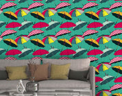 3D Umbrella Green Wall Mural Wallpaper 76- Jess Art Decoration